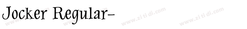 Jocker Regular字体转换